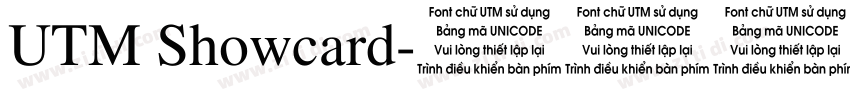 UTM Showcard字体转换